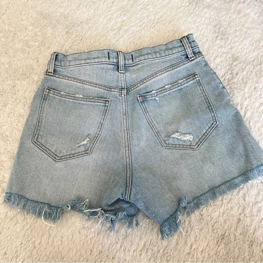 Abercrombie & Fitch Light Blue Jean Shorts - Picture 3 of 4